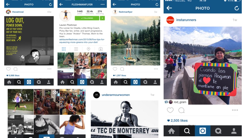 Instagram para corredores